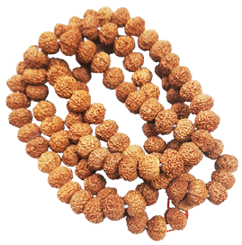 Natural 11 Mukhi Rudraksha Mala 108+1 Beads; Original & Certified